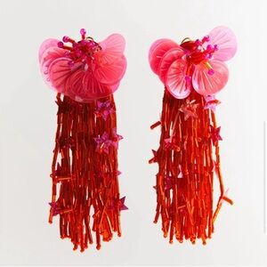 NWT. ZARA STAR FLOWER EARRINGS